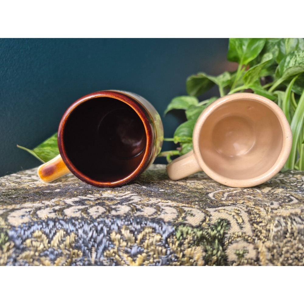 Vintage Niagara Falls Canada & Florida Souvenir Mug Set Crackle Glaze Ceramic - Picture 3 of 5
